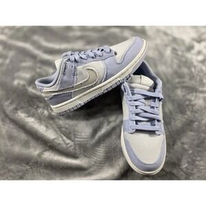 Nike Dunk Low Ghost Denim Summit White Athletic Shoes Size 6 Women's HF1985-001